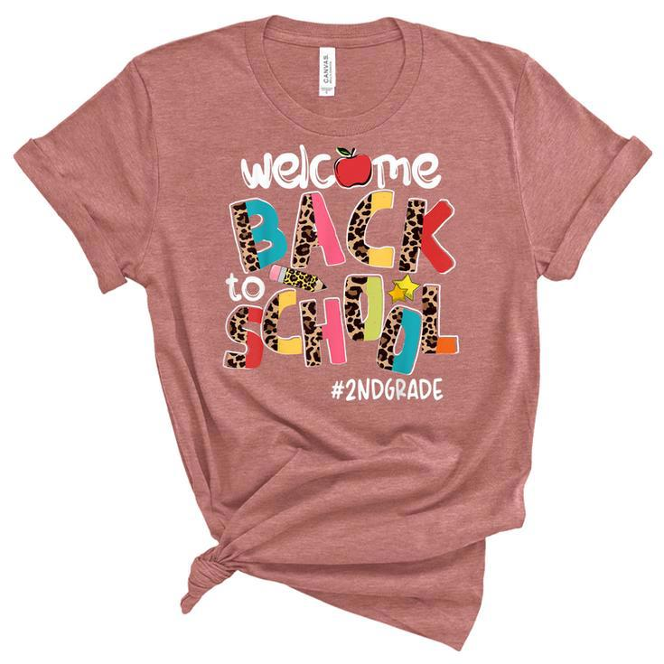Welcome Back To School 2Nd Grade Back To School  Unisex Crewneck Soft Tee