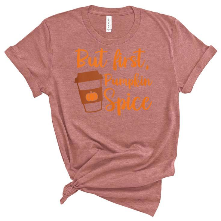 Women Pumpkin Spice Fall Season  Women's Short Sleeve T-shirt Unisex Crewneck Soft Tee
