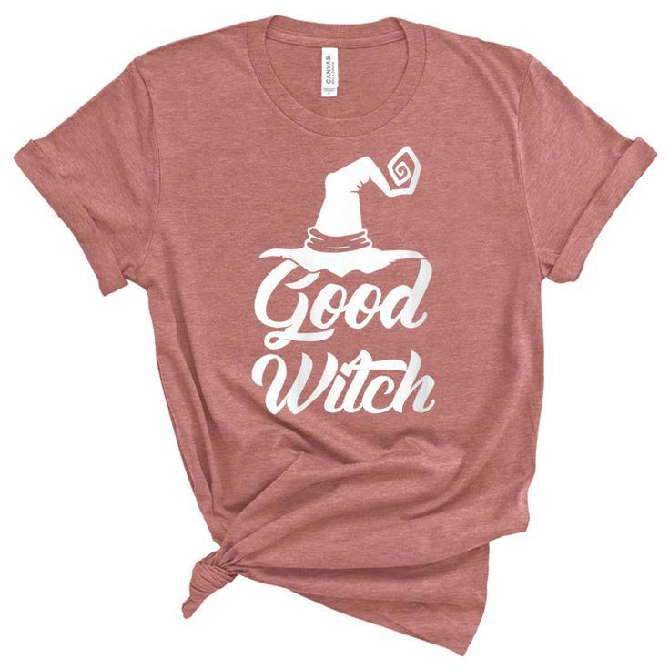 Womens Good Witch Funny Halloween Gift For Friend  Unisex Crewneck Soft Tee
