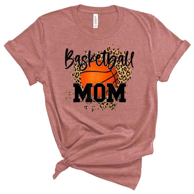 Basketball Mom  Mom Game Day Outfit Mothers Day Gift  Women's Short Sleeve T-shirt Unisex Crewneck Soft Tee