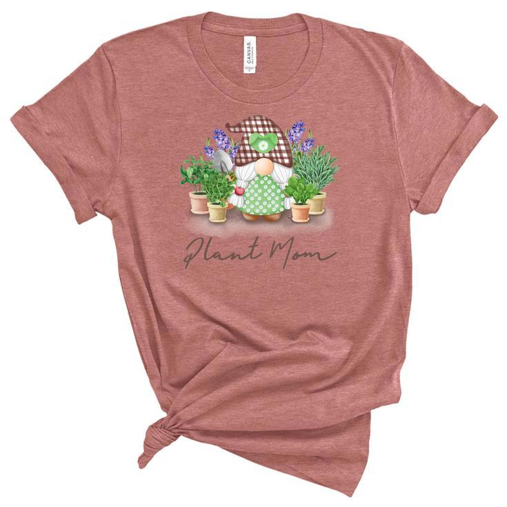 Gardener Plant Mom Plant Lover Design Women's Short Sleeve T-shirt Unisex Crewneck Soft Tee