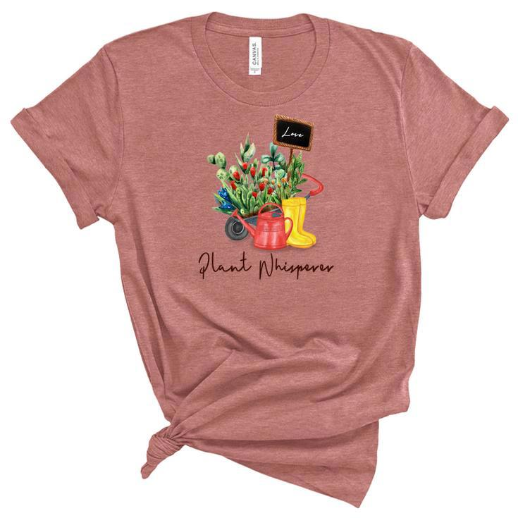 Gardener Plant Whisperer Cactus Official Design Women's Short Sleeve T-shirt Unisex Crewneck Soft Tee