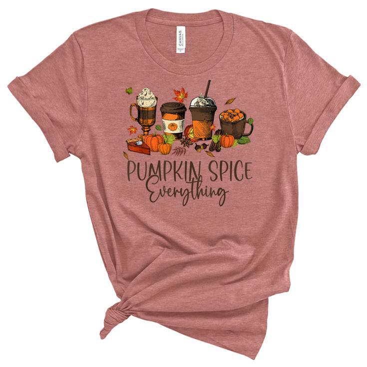 Halloween Pumpkin Spice Everything Thanksgiving  V2 Women's Short Sleeve T-shirt Unisex Crewneck Soft Tee