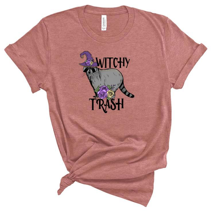Halloween Witch Vibes Witchy Trash Custom Women's Short Sleeve T-shirt Unisex Crewneck Soft Tee