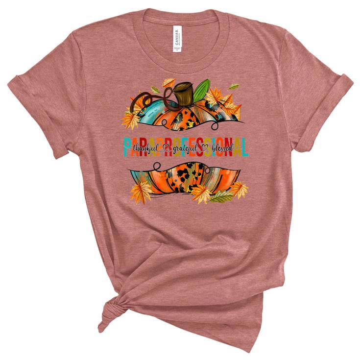 Paraprofessional Happy Fall Y’All Pumpkin Para Teacher Fall  Women's Short Sleeve T-shirt Unisex Crewneck Soft Tee