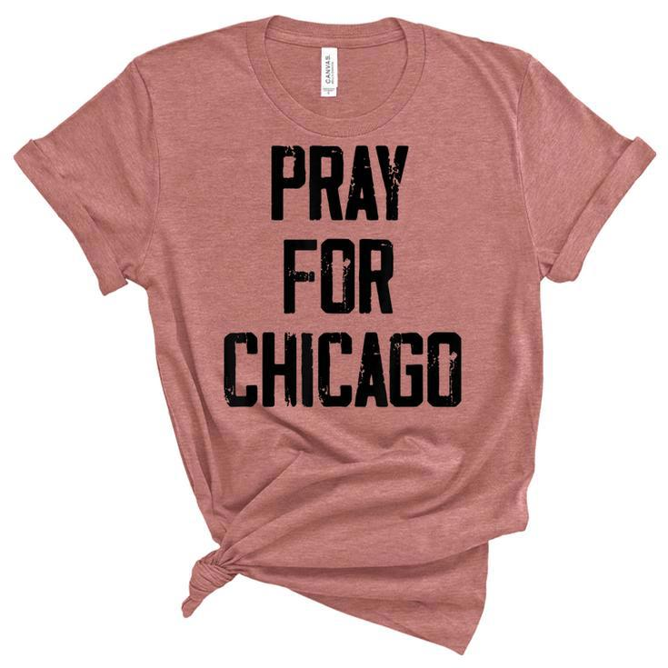 Pray For Chicago Chicago Shooting Support Chicago Unisex Crewneck Soft Tee