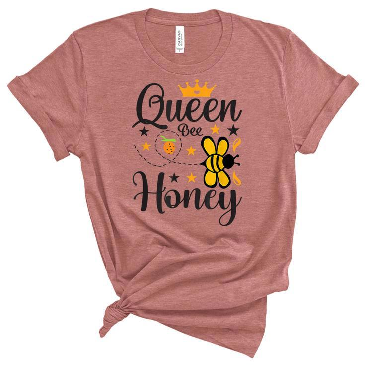 Queen Bee Black Girl Magic Melanin Women Afro American  Women's Short Sleeve T-shirt Unisex Crewneck Soft Tee