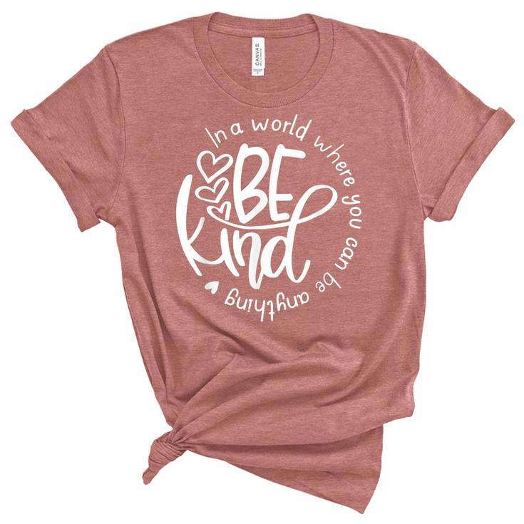 Unity Day In A World Where You Can Be Anything Be Kind  Women's Short Sleeve T-shirt Unisex Crewneck Soft Tee