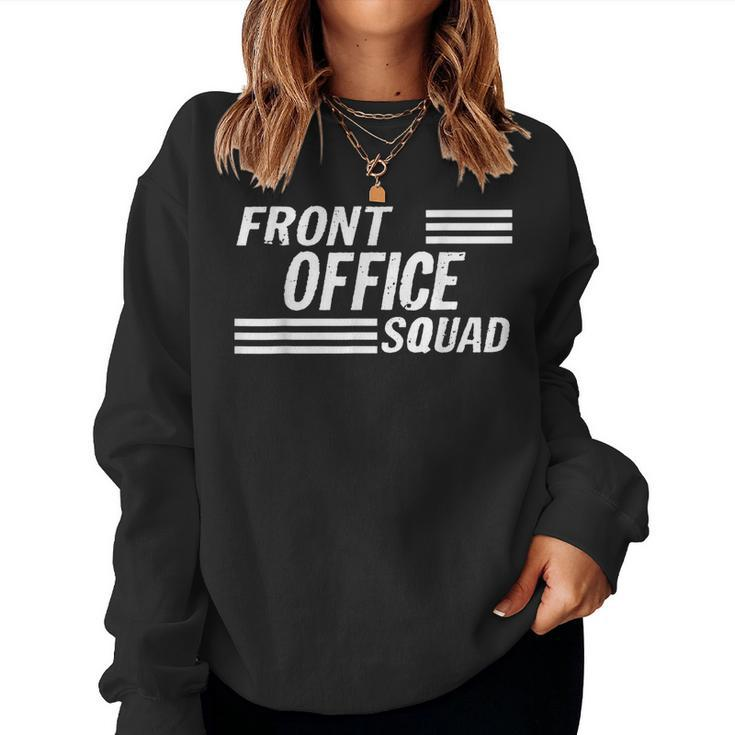 Front Office Squad Best Ever Secretary Back To School  Women Crewneck Graphic Sweatshirt