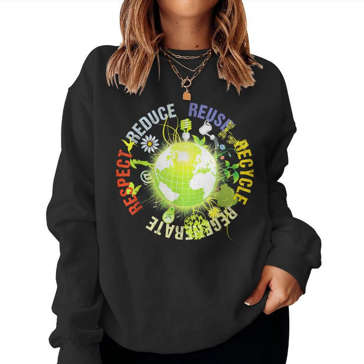 Love World Earth Day 2022  Mother Earth Day Everyday  V2 Women Crewneck Graphic Sweatshirt