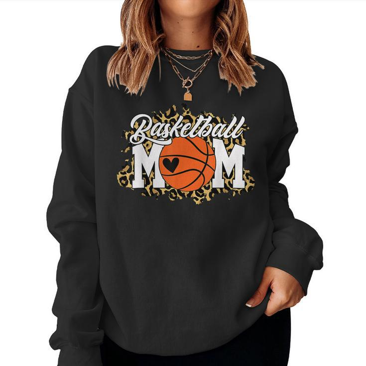 Mothers Day Gift Basketball Mom  Mom Game Day Outfit  Women Crewneck Graphic Sweatshirt