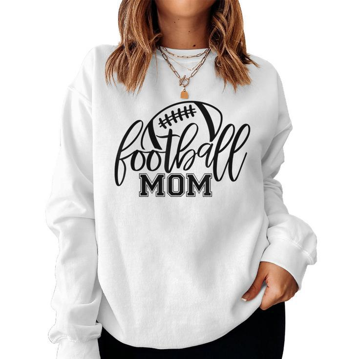 Football Mom  Funny Mothers Day Football Mother   Women Crewneck Graphic Sweatshirt