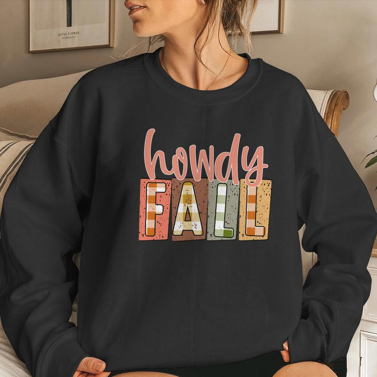 Howdy Fall Funny Present Women Crewneck Graphic Sweatshirt Gifts for Her