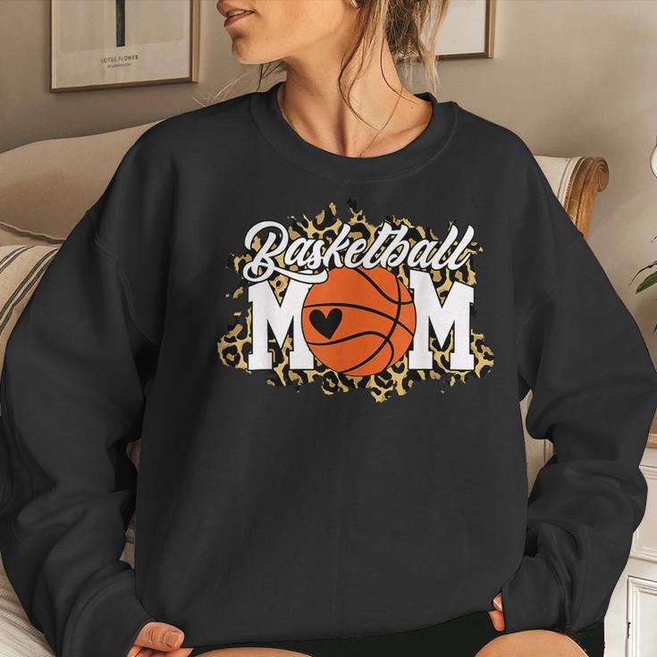Mothers Day Gift Basketball Mom Mom Game Day Outfit  Women Crewneck Graphic Sweatshirt Gifts for Her