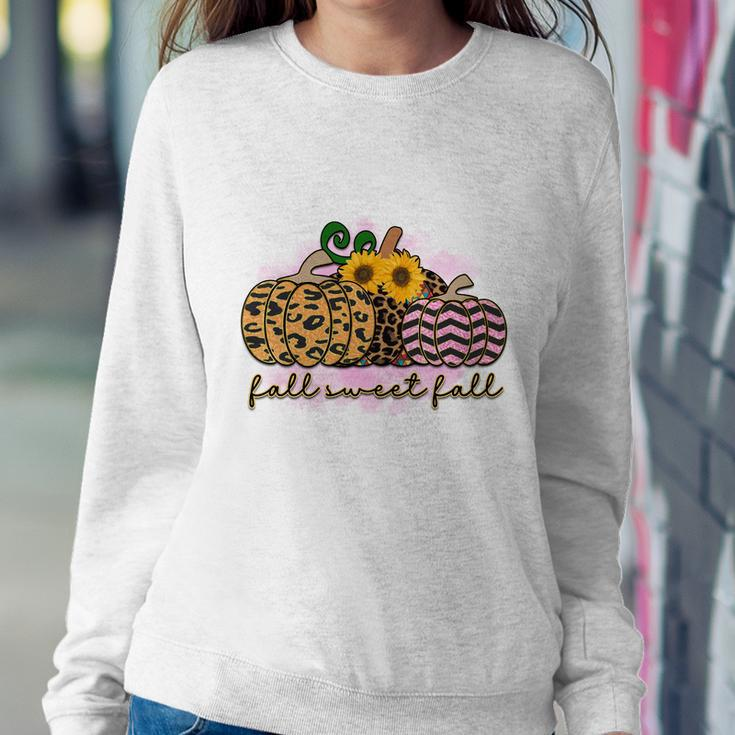 Sunflowers Pumpkins Plaid Fall Sweet Fall Women Crewneck Graphic Sweatshirt Funny Gifts