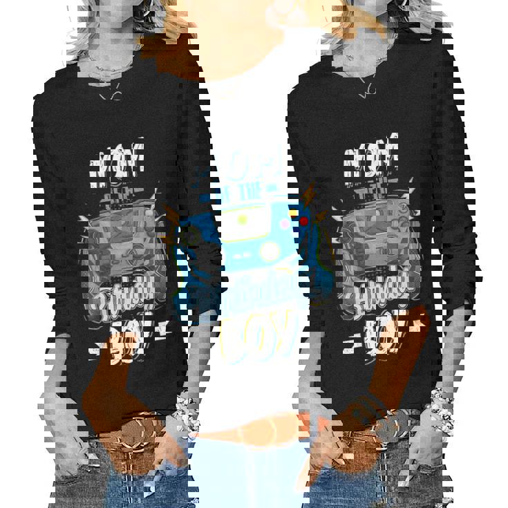 Mom Of The Birthday Boy Matching Family Video Gamer Party Women Graphic Long Sleeve T-shirt Mom Of The Birthday Boy Matching Family Video Gamer Party Women Graphic Long Sleeve T-shirt