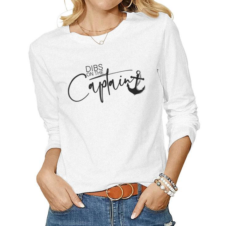 Dibs On The Captain  Women Graphic Long Sleeve T-shirt