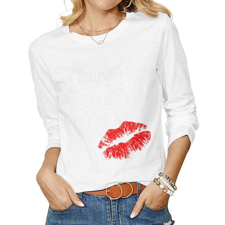 Womens Womens 33Th Birthday Lips  Chapter 33 Years Old  1989   Women Graphic Long Sleeve T-shirt