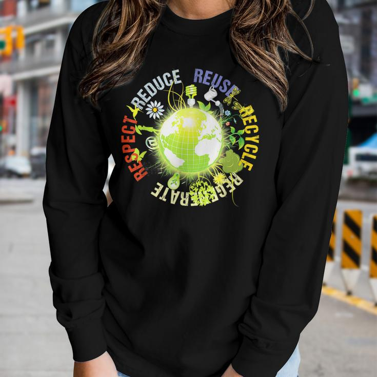Love World Earth Day 2022 Mother Earth Day Everyday  V2 Women Graphic Long Sleeve T-shirt Gifts for Her