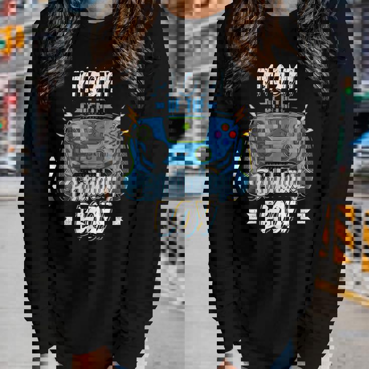 Mom Of The Birthday Boy Matching Family Video Gamer Party Women Graphic Long Sleeve T-shirt Gifts for Her Mom Of The Birthday Boy Matching Family Video Gamer Party Women Graphic Long Sleeve T-shirt Gifts for Her