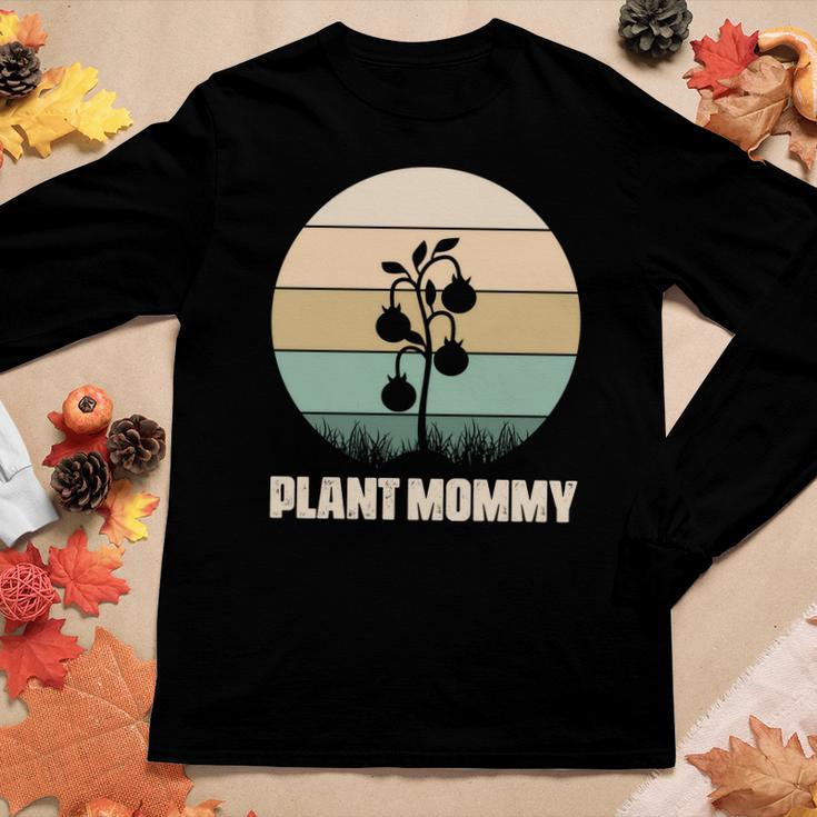 Gardening Plant Mommy Plant Tree Design Women Graphic Long Sleeve T-shirt Funny Gifts