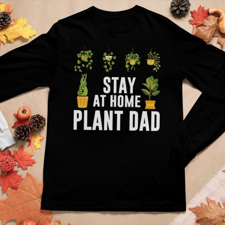 Gardening Stay At Home Plant Dad Idea Gift Women Graphic Long Sleeve T-shirt Funny Gifts