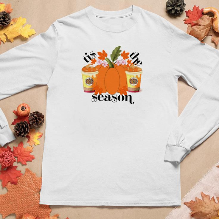 Funny Tis The Season Fall Weather Cozy Women Graphic Long Sleeve T-shirt Funny Gifts