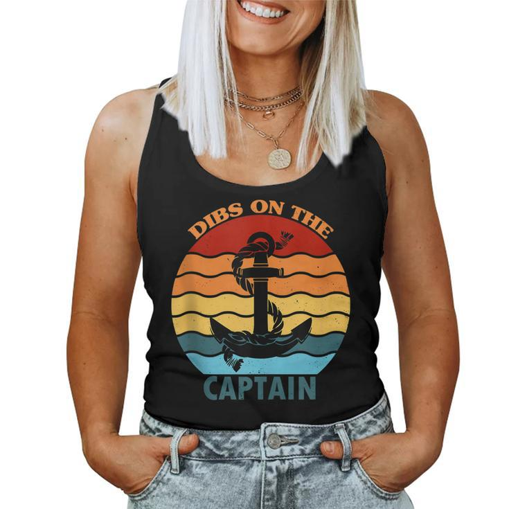 Captain Wife Dibs On The Captain Funny Dibs On The Captain  Women Tank Top Basic Casual Daily Weekend Graphic