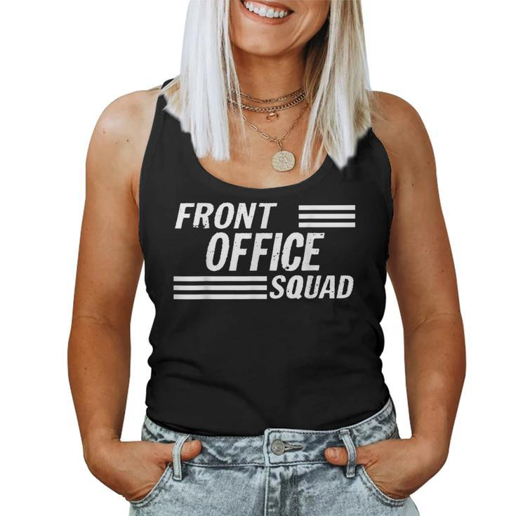 Front Office Squad Best Ever Secretary Back To School  Women Tank Top Basic Casual Daily Weekend Graphic