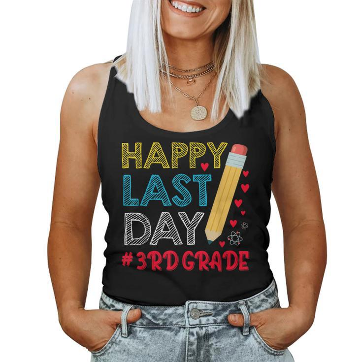 Happy Last Day Of School For 3Rd Grade Students Teachers  Women Tank Top Basic Casual Daily Weekend Graphic