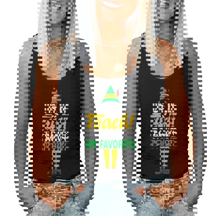 I Just Like To Teach Teachings My Favorite Teacher Christmas Women Tank Top Basic Casual Daily Weekend Graphic