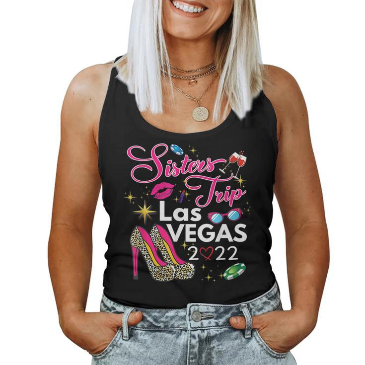 Las Vegas Sisters Trip 2022 Funny Sisters Trip High Heels  V2 Women Tank Top Basic Casual Daily Weekend Graphic