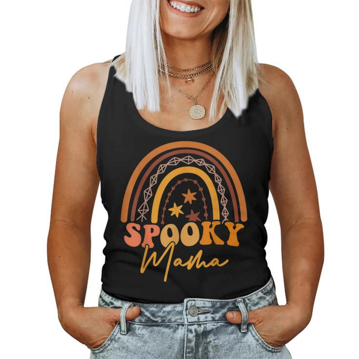 Rainbow Spooky Mama Spooky Mini Mommy And Me Funny Halloween  Women Tank Top Basic Casual Daily Weekend Graphic