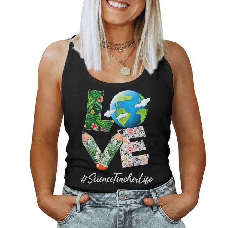 Science Teacher Love World Earth Day Save The Planet  Women Tank Top Basic Casual Daily Weekend Graphic