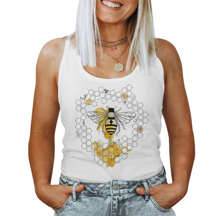 Bee Lover Beekeeper Queen Bee Beekeeping Funny Lover  Women Tank Top Basic Casual Daily Weekend Graphic