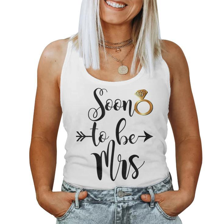 Bridal Shower Bride Gift Future Wife Soon To Be Mrs Arrow  Women Tank Top Basic Casual Daily Weekend Graphic