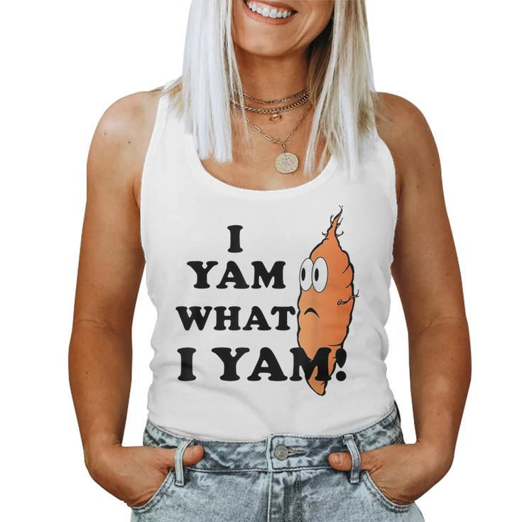 I Yam What I Yam Classic Gift For Men Women  Women Tank Top Basic Casual Daily Weekend Graphic