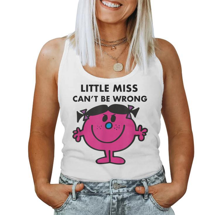 Little Miss Cant Be Wrong  Women Tank Top Basic Casual Daily Weekend Graphic