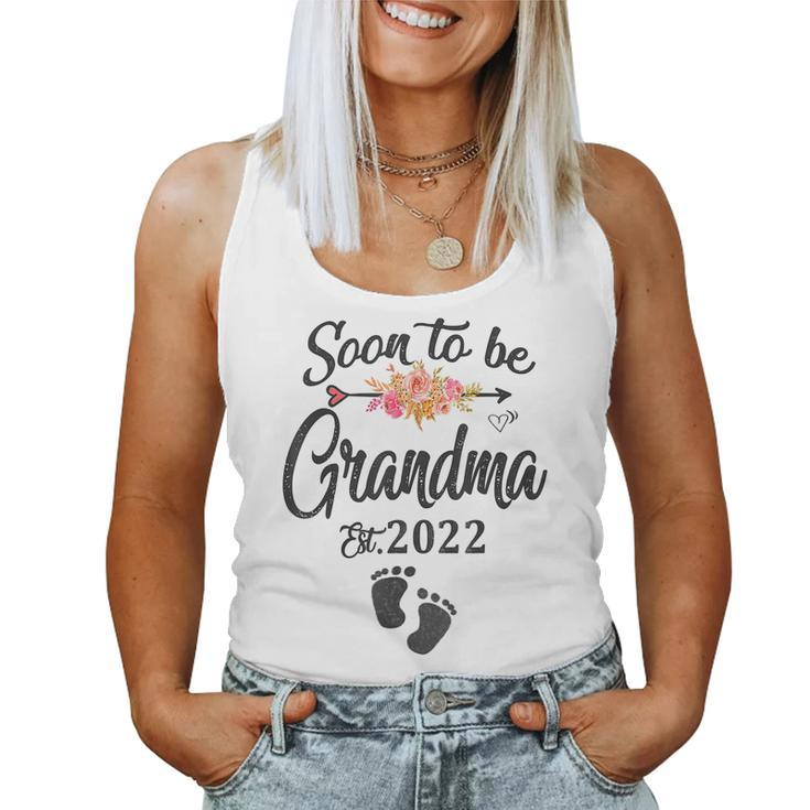 Mothers Day First Time Grandma Top Soon To Be Grandma 2022  Women Tank Top Basic Casual Daily Weekend Graphic