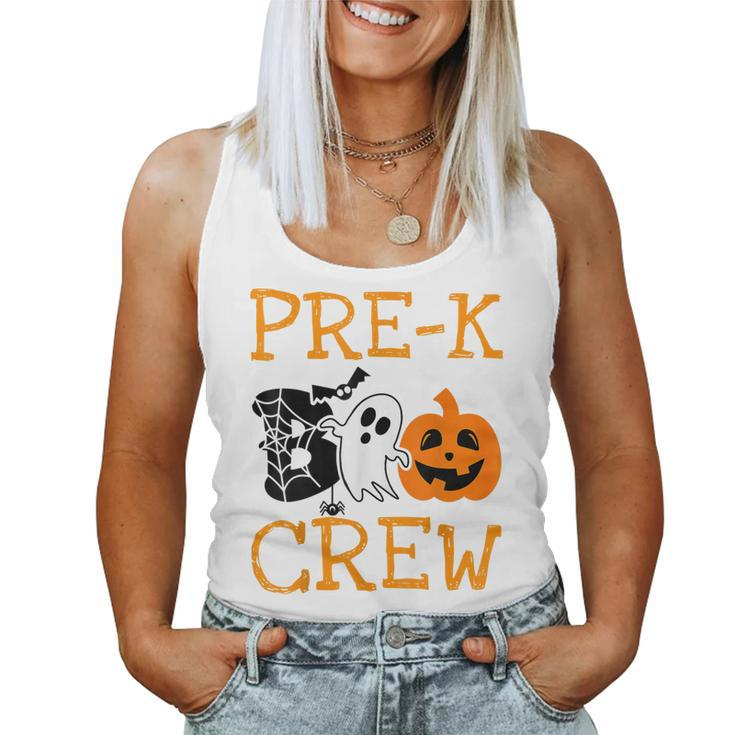 Pre-K Boo Crew Vintage Halloween Costumes For Pre-K Teachers  Women Tank Top Basic Casual Daily Weekend Graphic