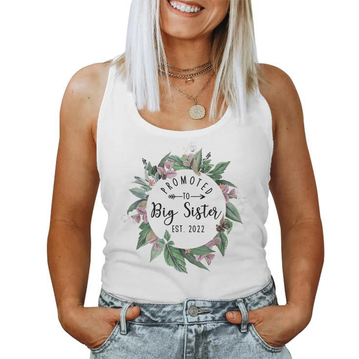 Promoted To Big Sister I Am Going To Be A Big Sister 2022  Women Tank Top Basic Casual Daily Weekend Graphic