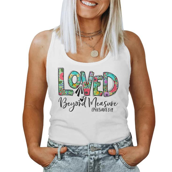 Womens Christian  Blessed Beyond Measure Loved Beyond  Women Tank Top Basic Casual Daily Weekend Graphic