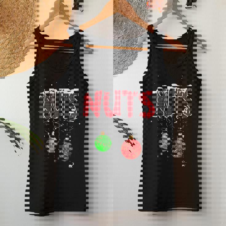 Chest Nuts Funny Matching Chestnuts Christmas Couples Nuts Women Tank Top Basic Casual Daily Weekend Graphic Personalized Gifts