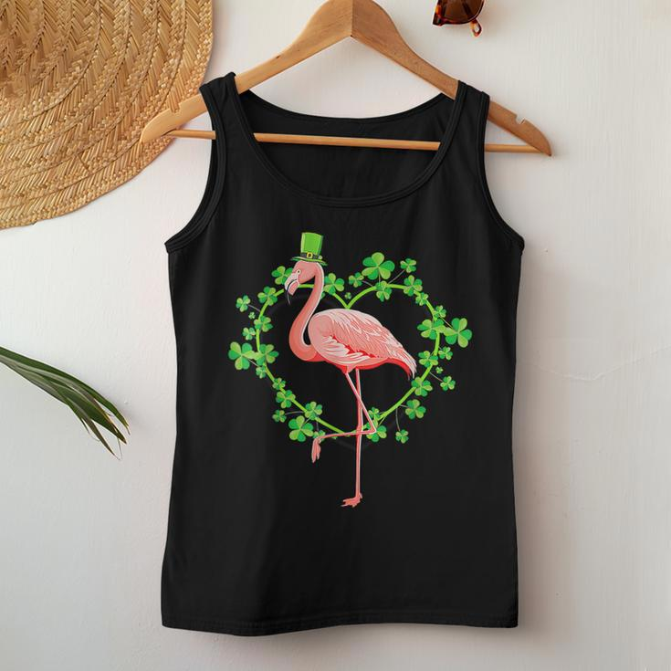Irish Flamingo Green Lucky St Pattys Saint Patrick Day 2022 Women Tank Top Basic Casual Daily Weekend Graphic Personalized Gifts