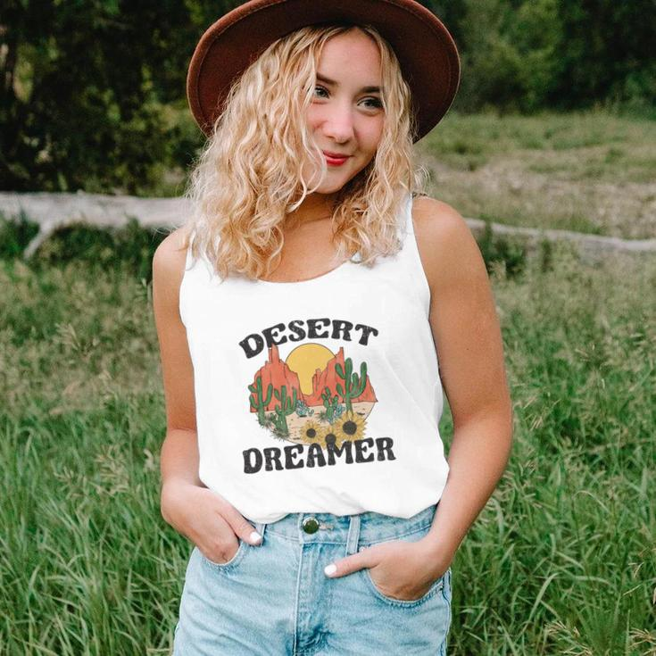 Desert Dreamer Colorful Retro Vintage Custom V2 Women Tank Top Basic Casual Daily Weekend Graphic Gifts for Her