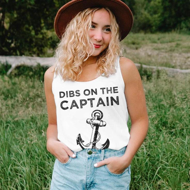Dibs On The Captain Funny Captain Wife Dibs On The Captain Women Tank Top Basic Casual Daily Weekend Graphic Gifts for Her