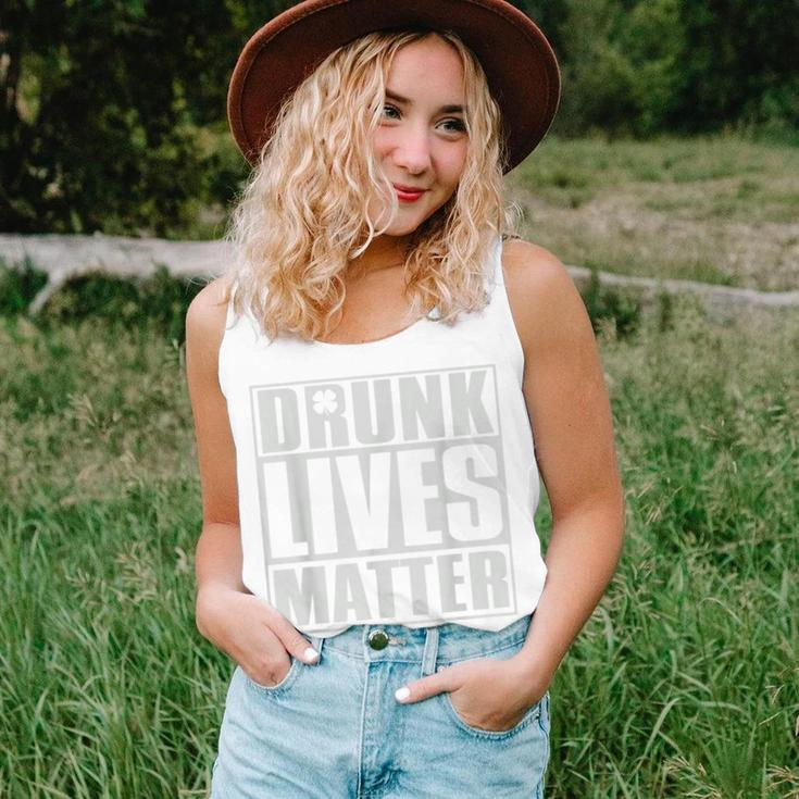 Drunk Lives Matter St Patricks Day Beer Drinking  Women Tank Top Basic Casual Daily Weekend Graphic Gifts for Her