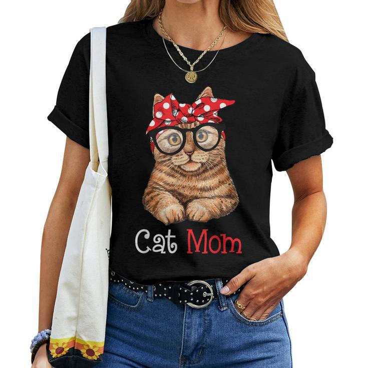 Cat Mom Cat Lovers Mom Women Mothers Women T-shirt