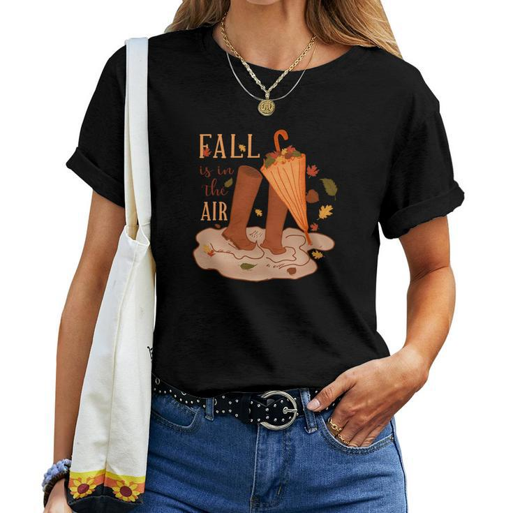 Fall Is In The Air Thanksgiving Women T-shirt - Thegiftio