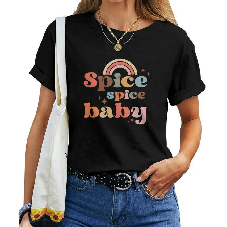 Fall Spice Spice Baby Rainbow Sparkling Idea Gift Women T-shirt